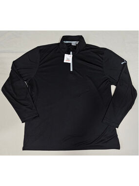 Men's Puma 1/4 Zip Sweatshirt Black Size 3XL